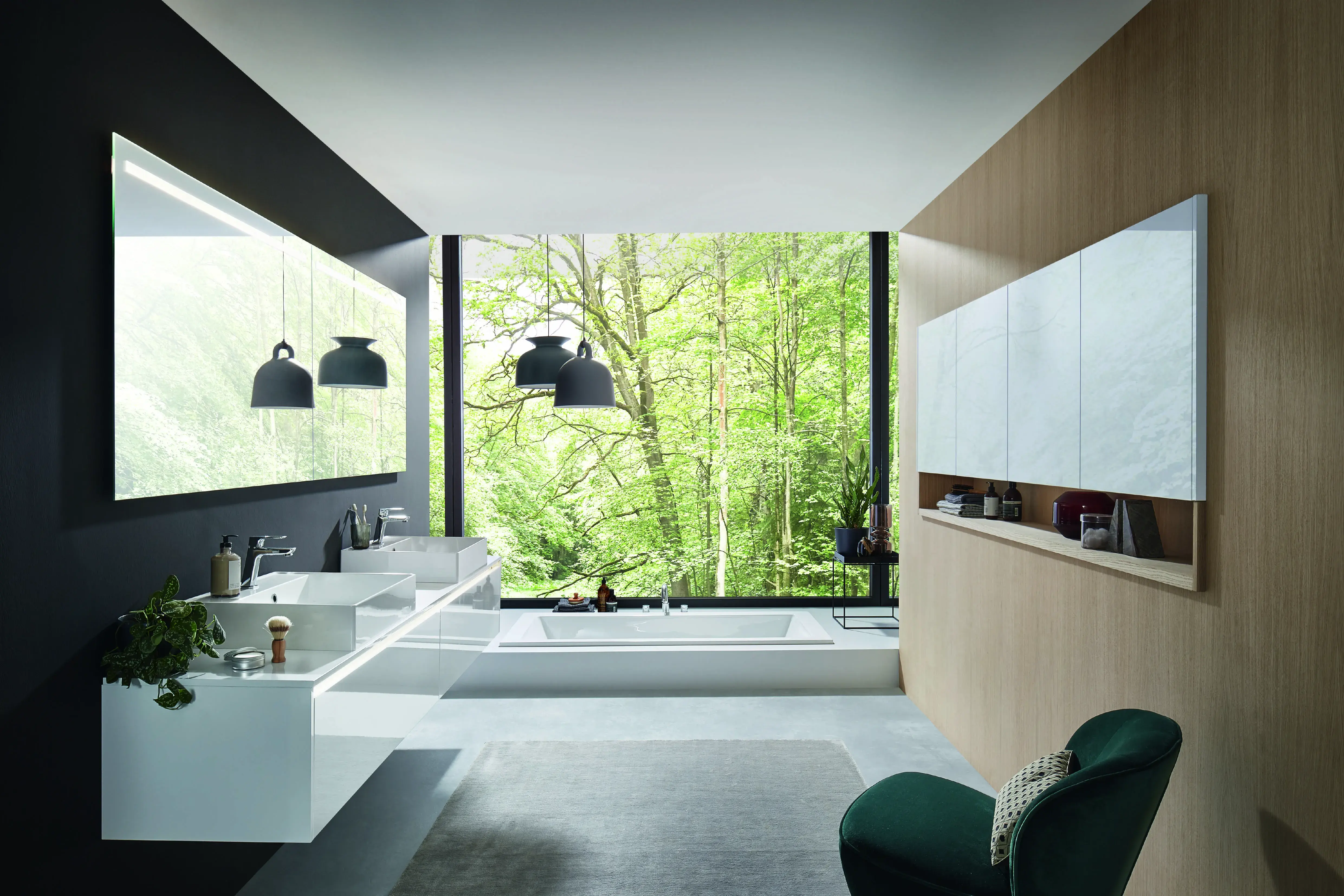 modern gestaltetes Bad