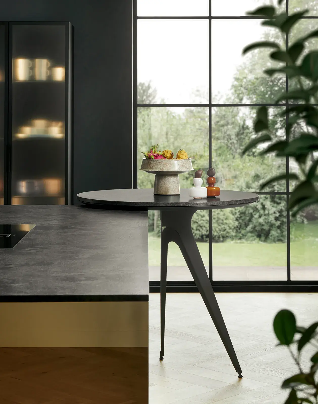 next125, grifflos, Küche, Kücheninsel, Ceramic, Glas, Spiegel